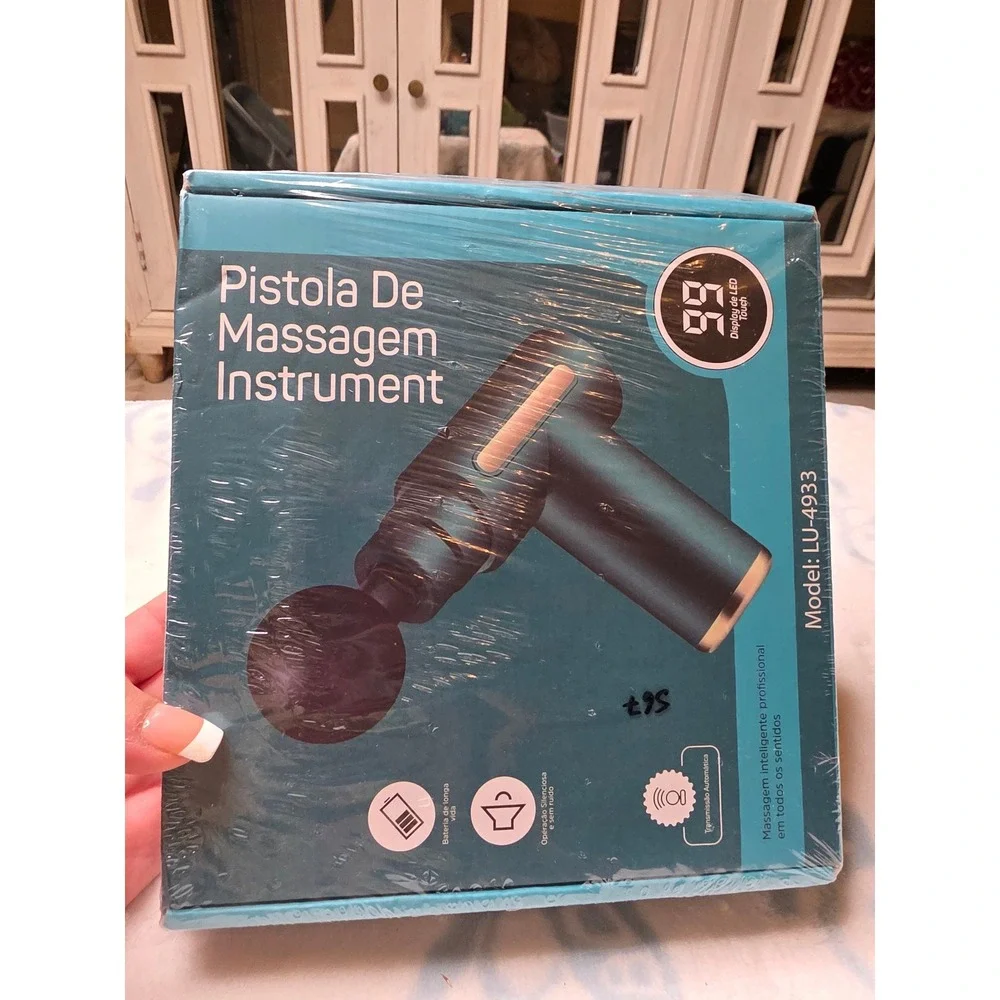 Pistola De Massagem Instrument‎ LU-4933 Percussion Massage Gun 99 Speeds USB-C